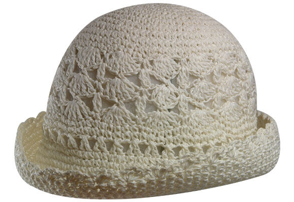 Sombrero Crochet Wing up Calado